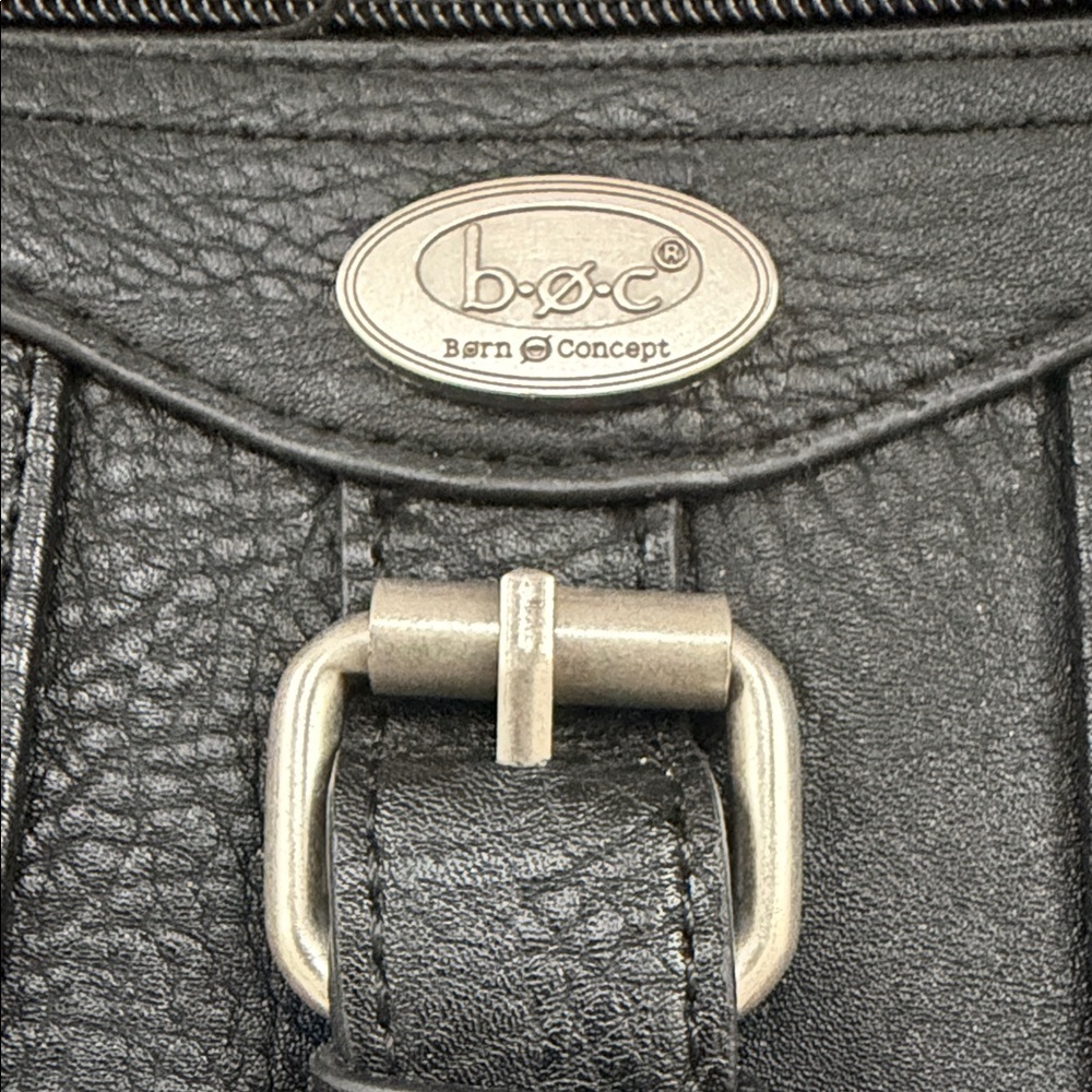 boc Black Leather Crossbody Bag - Picture 3 of 9
